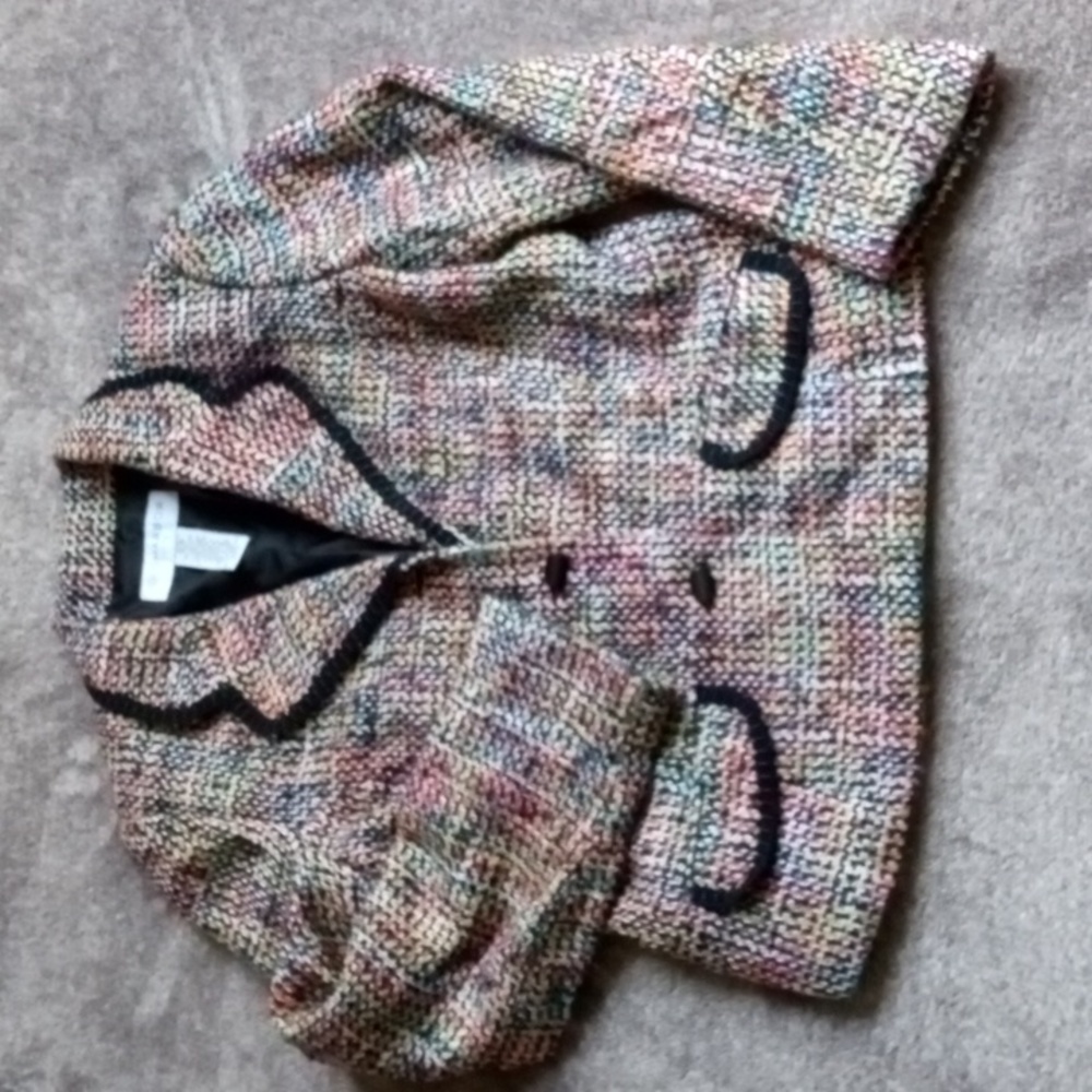 Sag Harbor petite rainbow boucle jacket